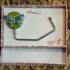 NIB Kim Rogers Handbag Holder Purse Hanger Butterfly